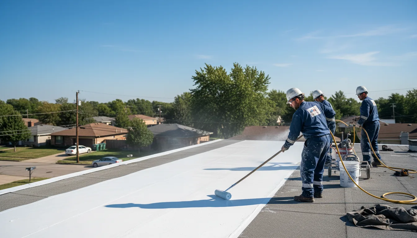 Commercial roof coating in Potterville, MI near me